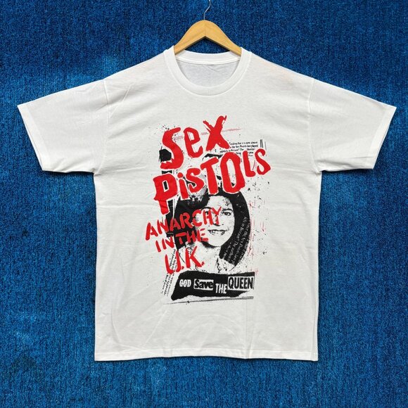 Sex Pistols Anarchy in the UK God Save the Queen Punk Tee L - Picture 1 of 4